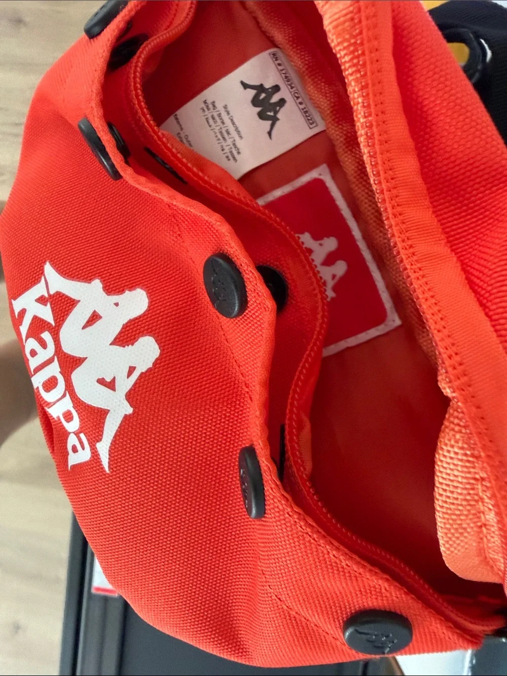 Kappa Kids Red Crossbody Bag with Black Strap Detail